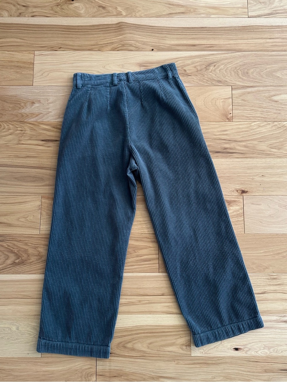 Lacausa Corduroy Trousers - Blue Cotton Corduroy pants - size 4 - Picture 2 of 8